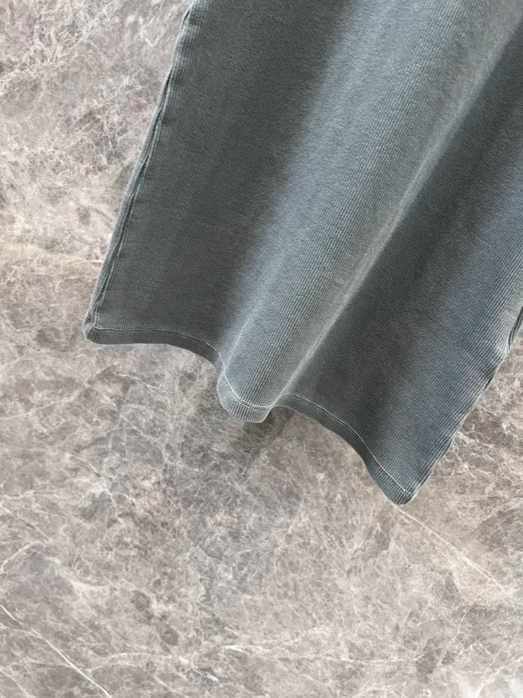 MIU25SS round neck slimming stretch cotton undershirt dress