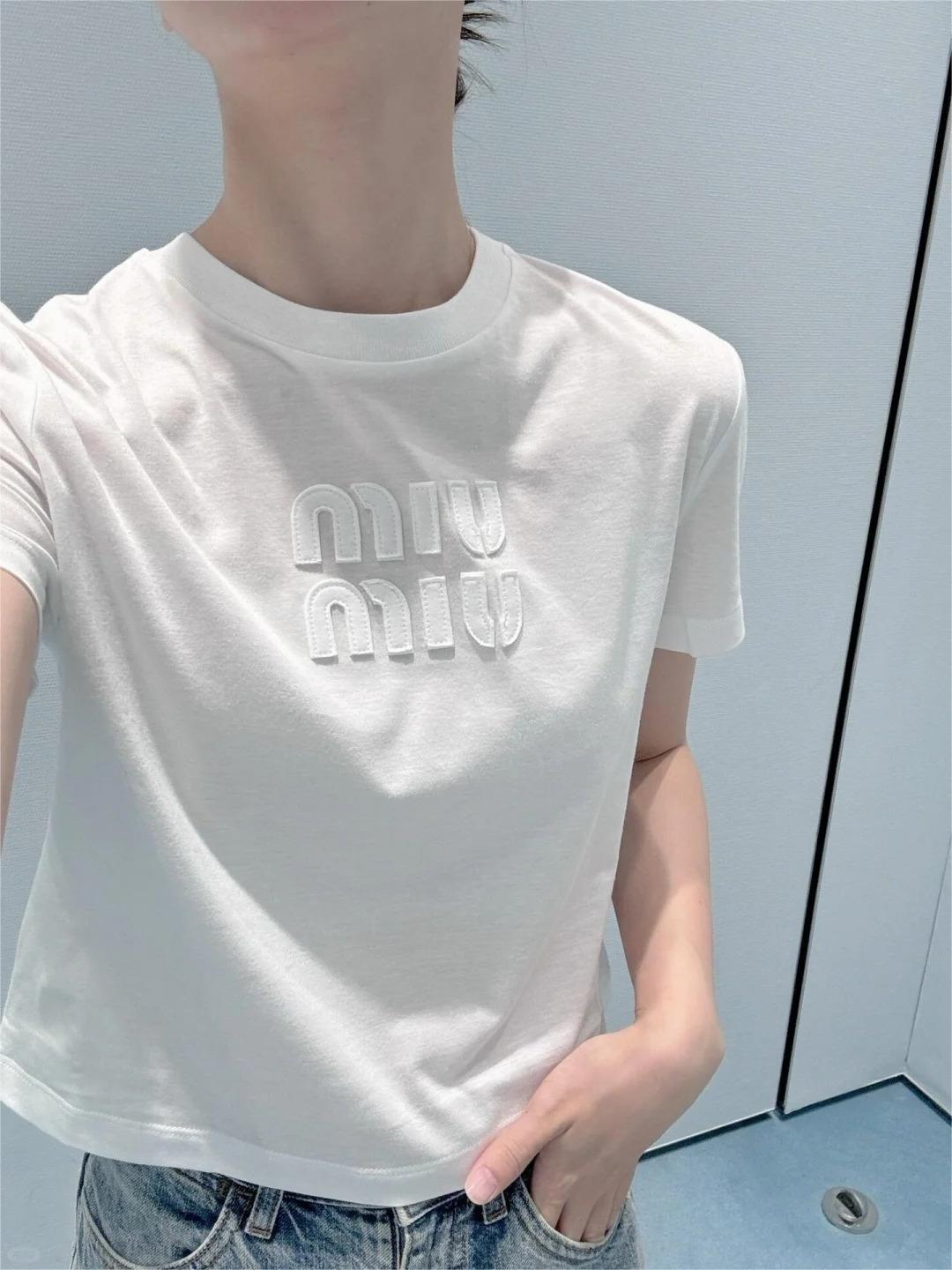 MIU25SSlogo short t-shirt