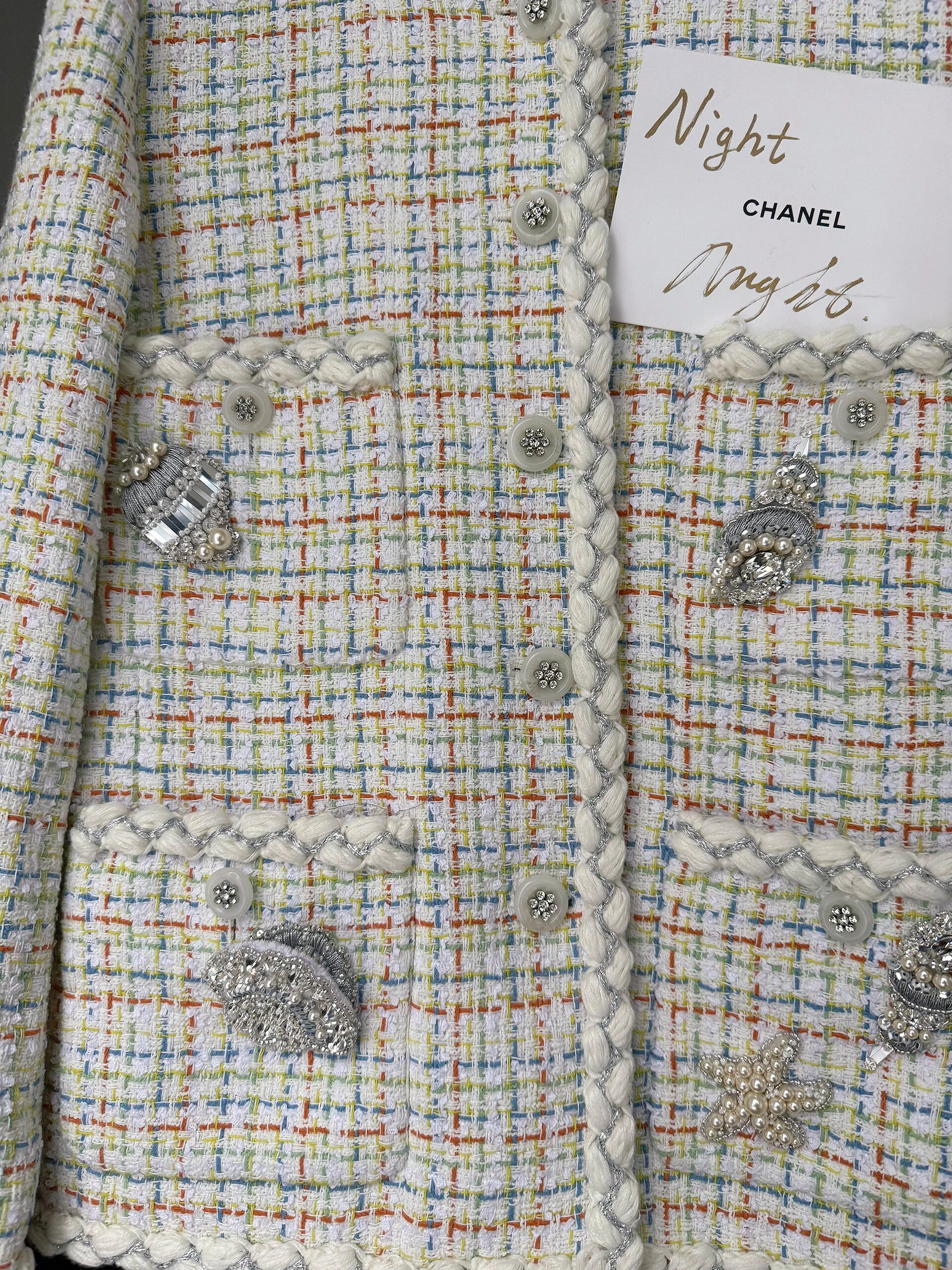 CHNEL Early Spring Embroidered Pocket Jacket