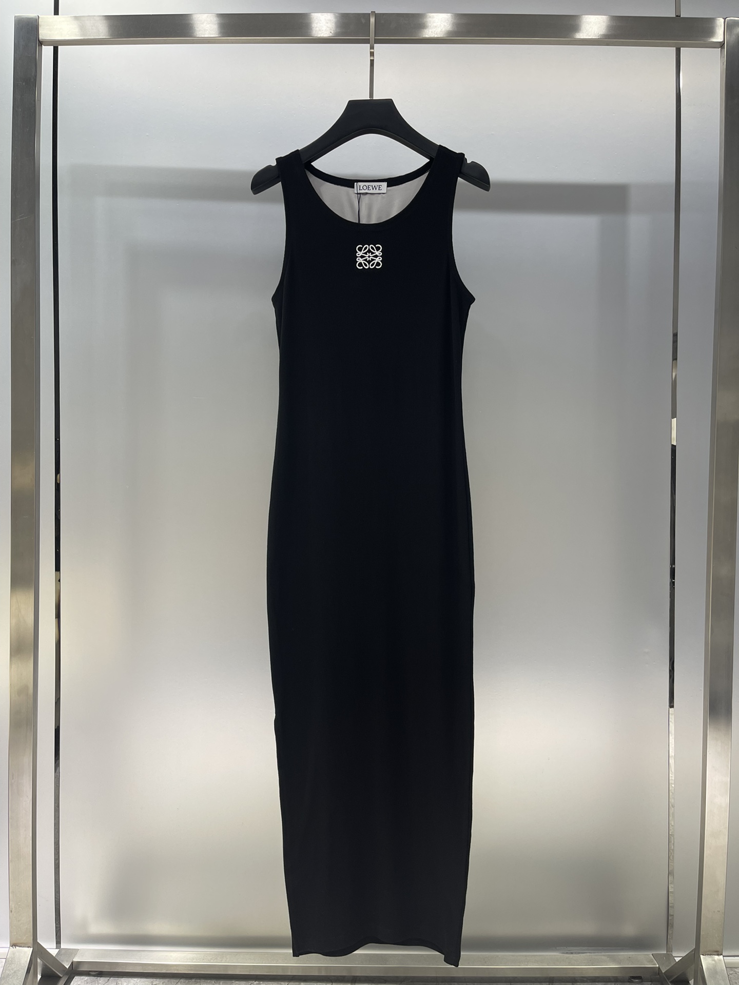 LOE Embroidered Sleeveless Vest Slim Fit Dress