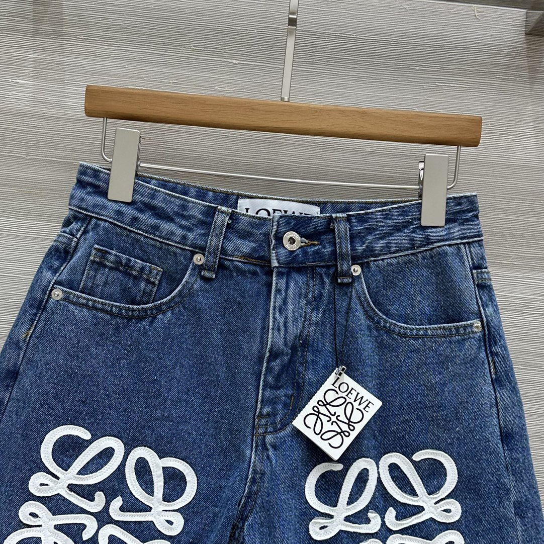 LOE 25SS Cotton Twill Denim Shorts