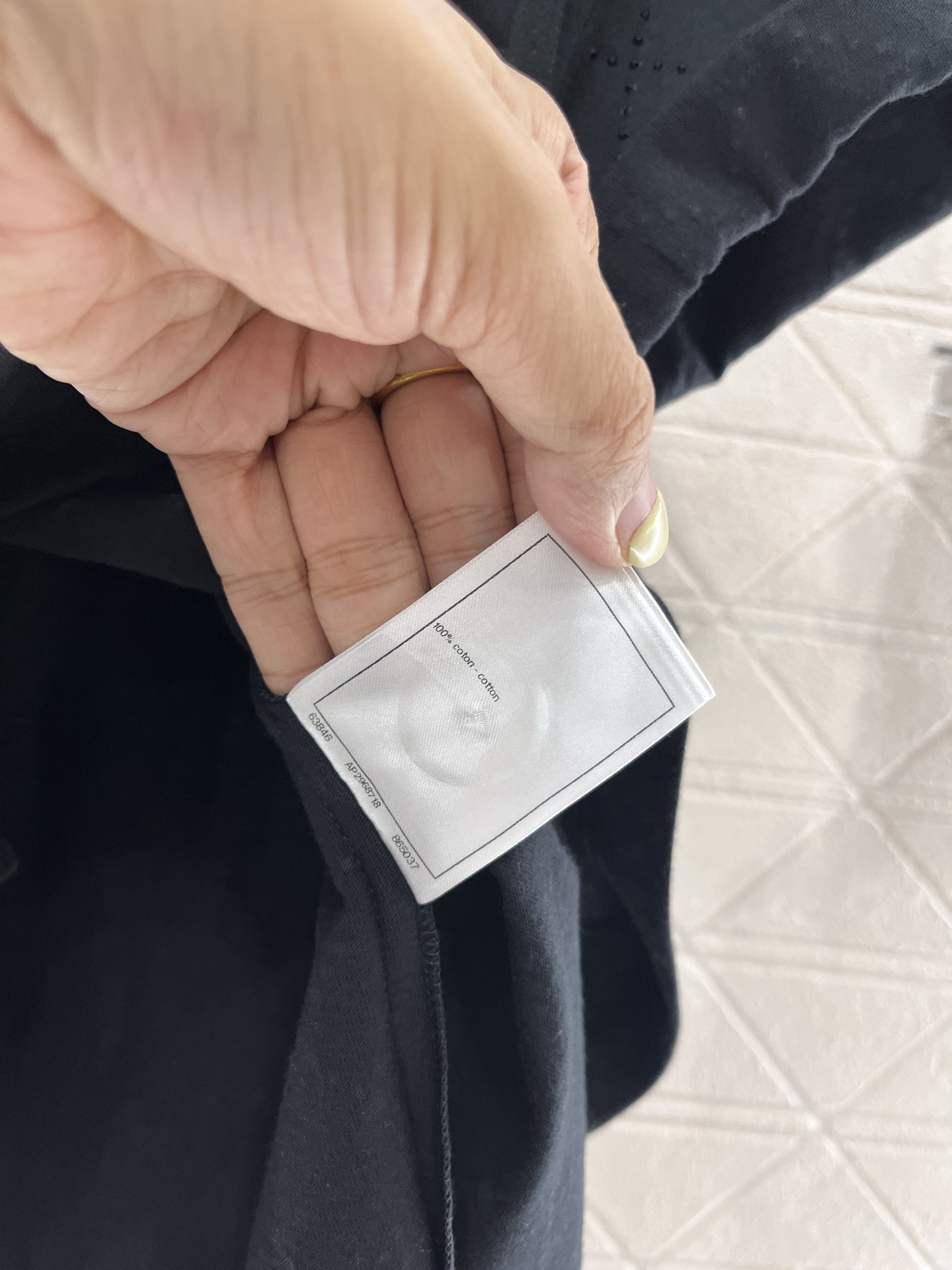 CHANE25SS Heavy Diamante Backless T-Shirt