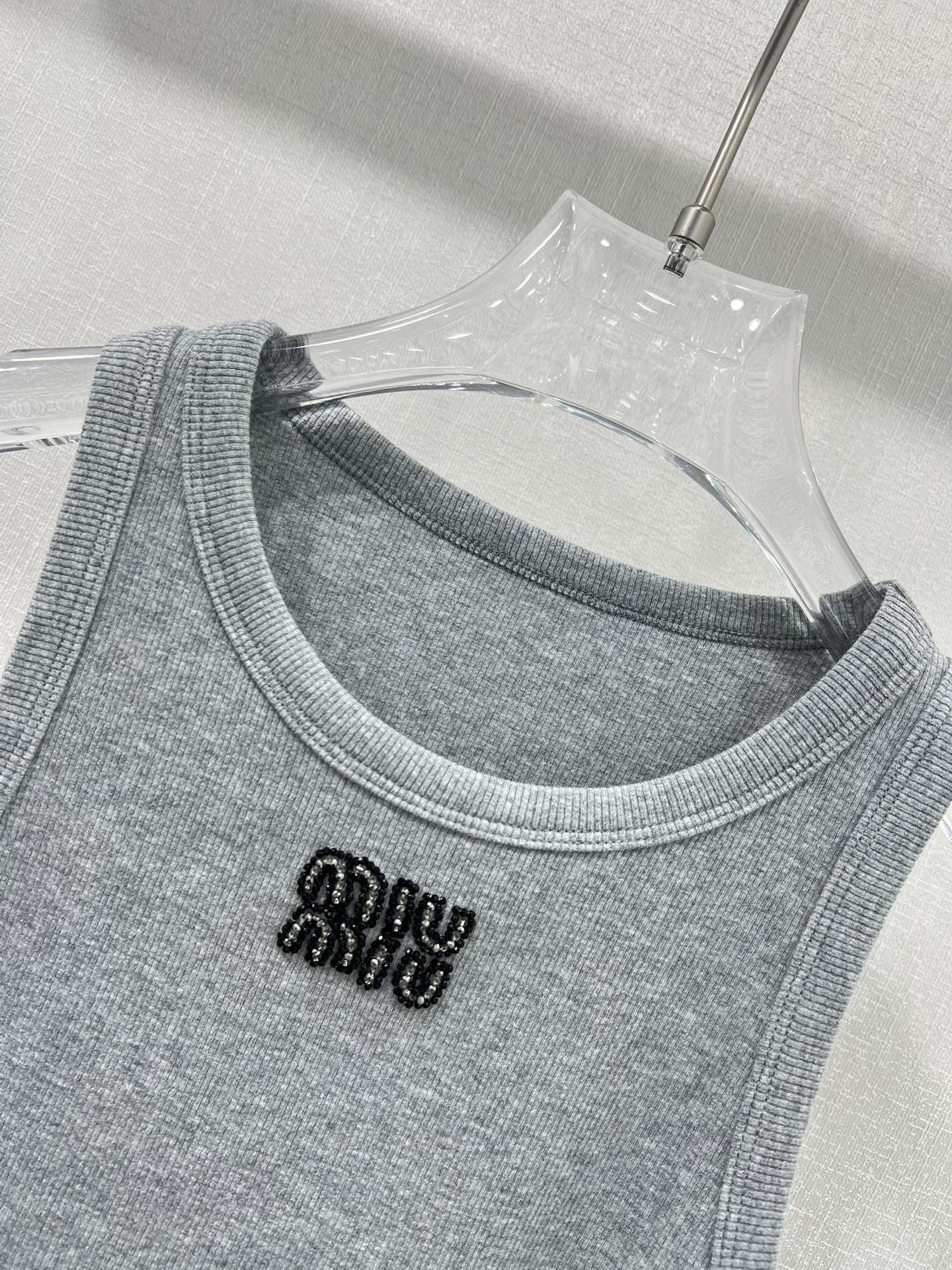 MIU25SS Monogrammed Embroidered Vest