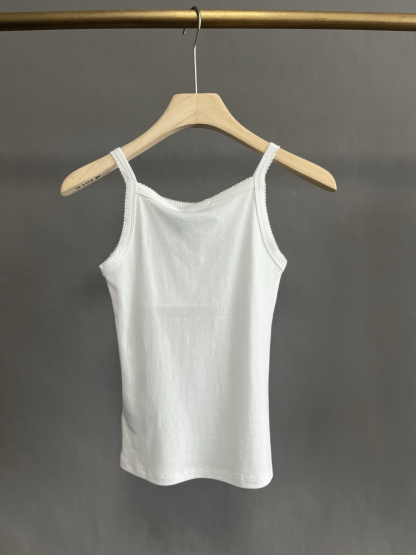 MIU25SS White Simple Suspenders