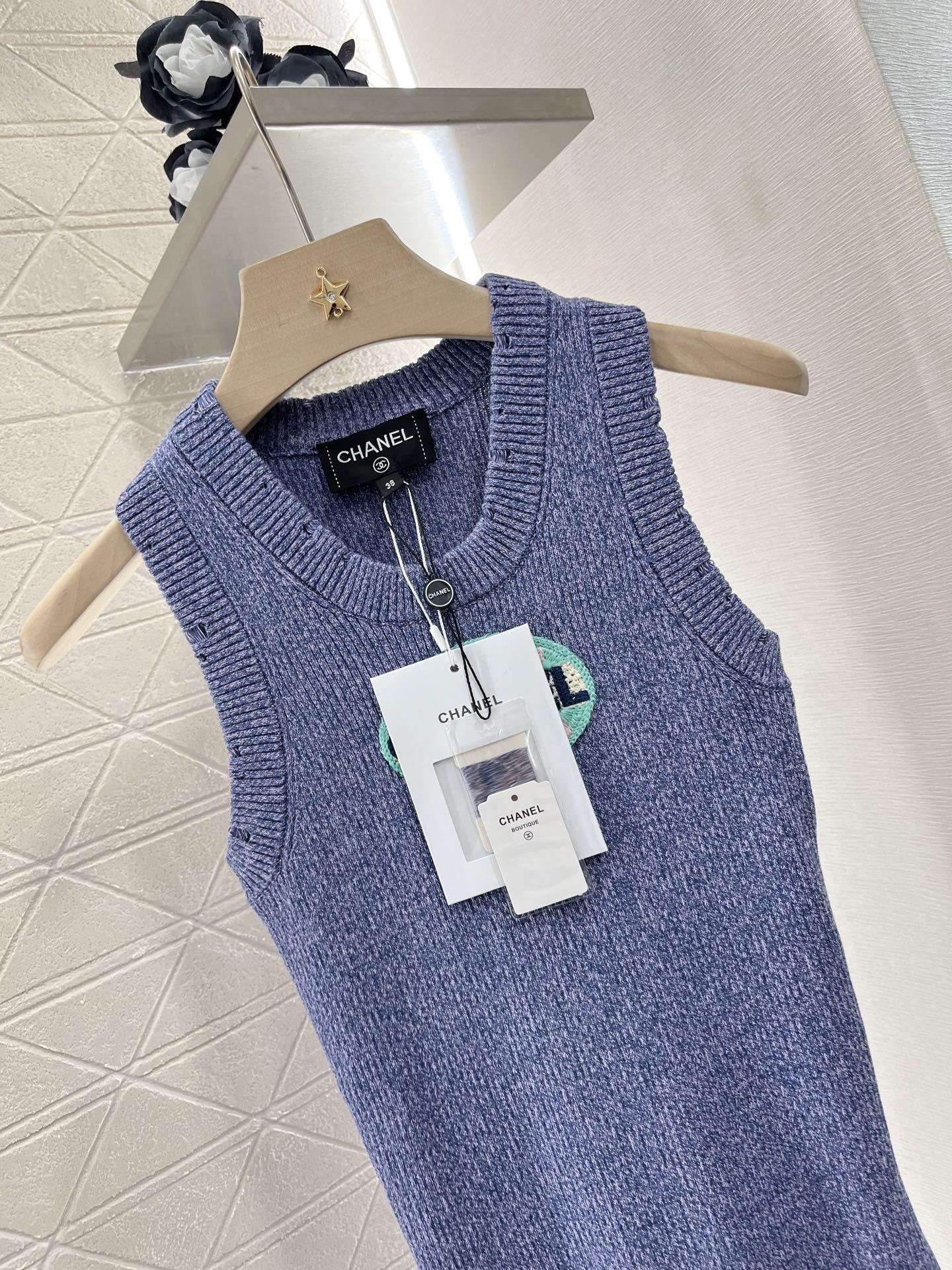 CHANE monogrammed embroidered jersey dress