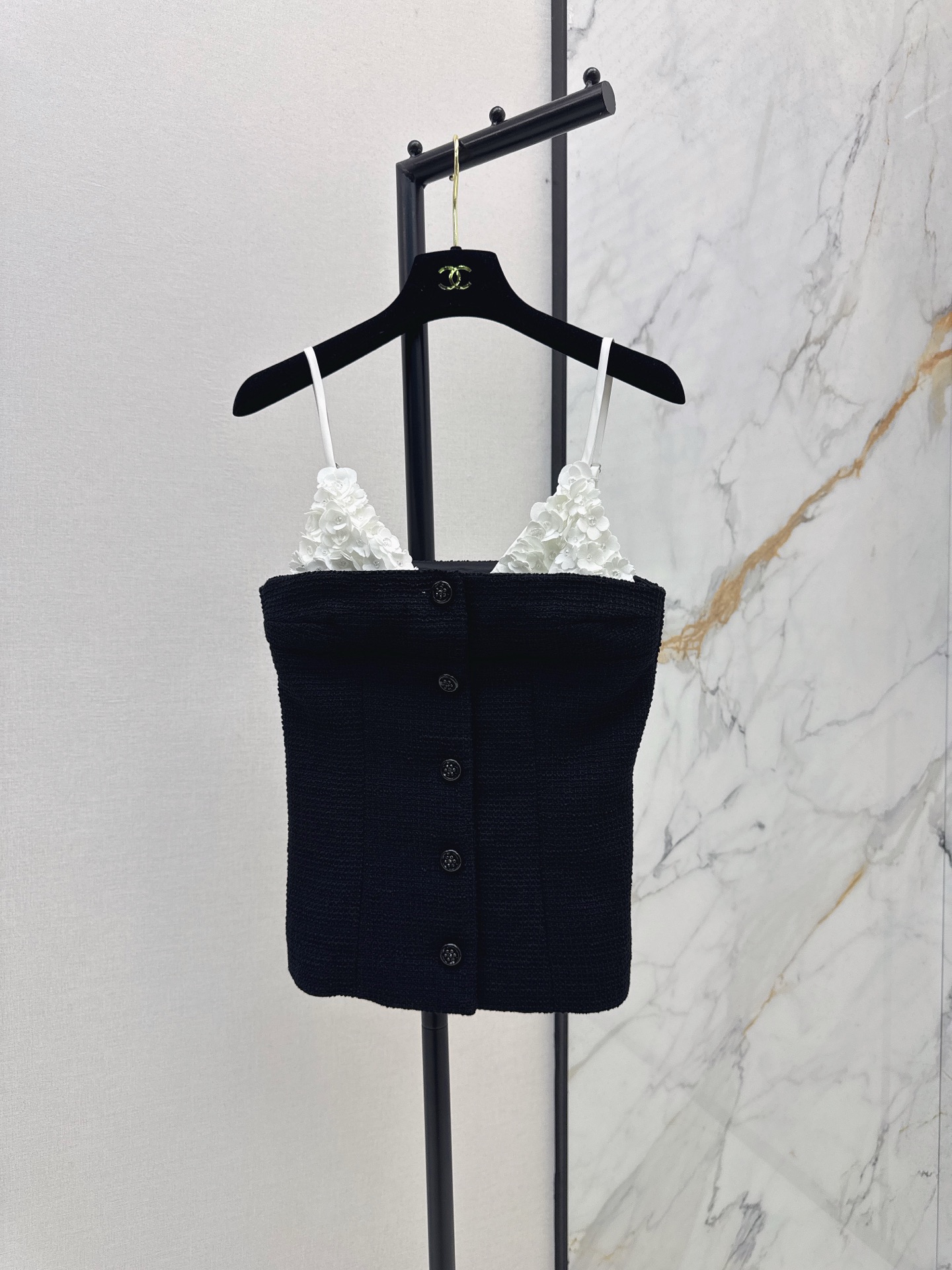 CHANE25SS three-dimensional floral suspenders