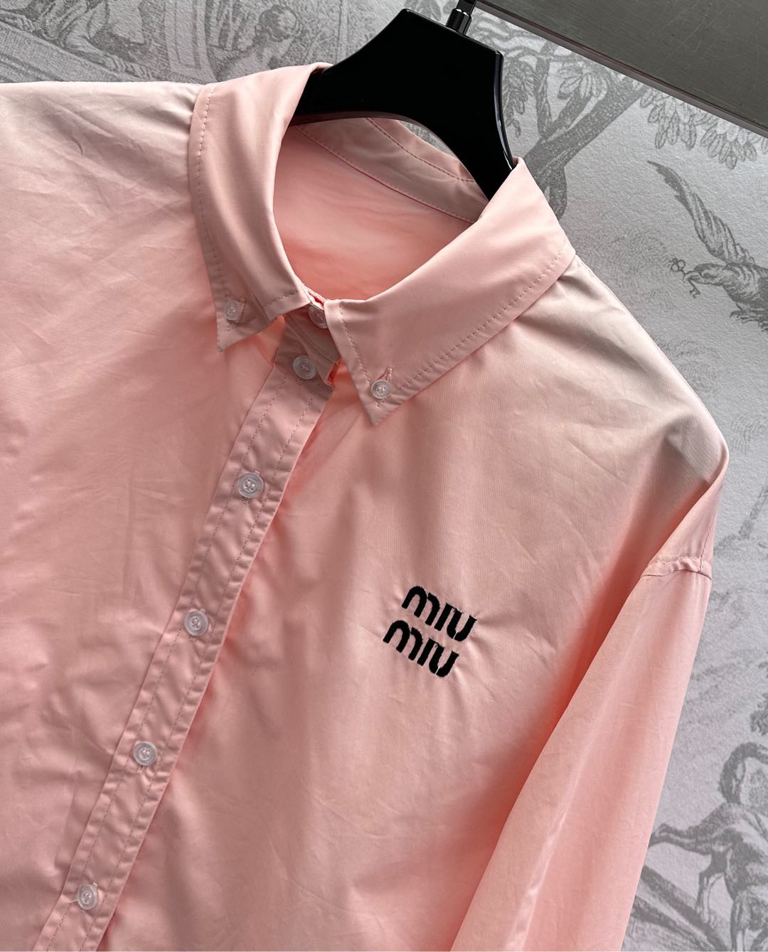 MIU25SS Lapel Long Sleeve Shirt