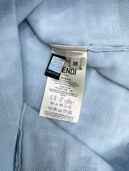 FEND25SS Embossed Letter Logo Knit Top