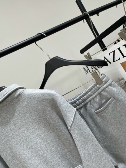 Miu Light Gray Leather Curry Monogram Set