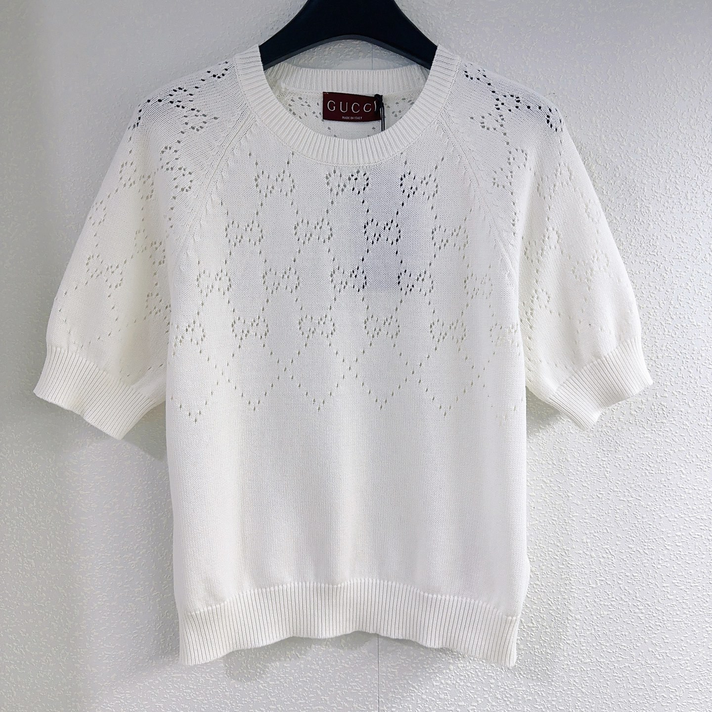 GG25 Cutout Knit Short Sleeve