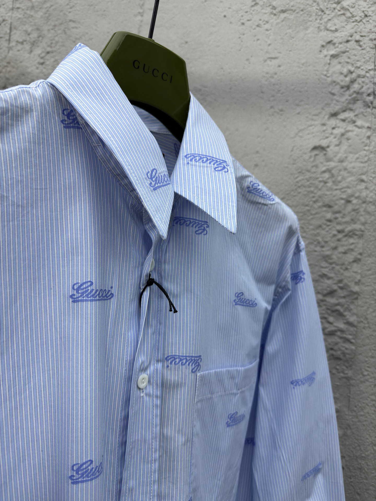 GG Jacquard Embroidered Striped Shirt