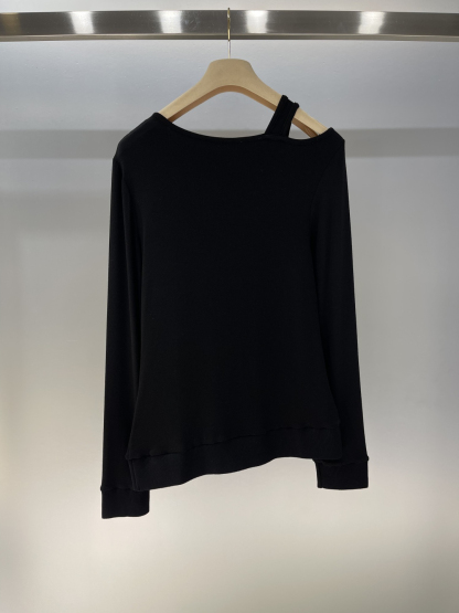 Miu Strapless One Shoulder Raglan Long Sleeve