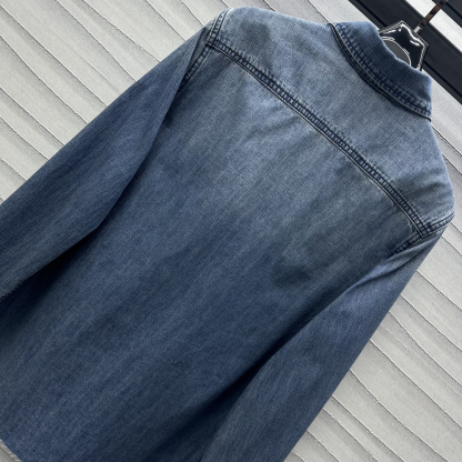 Miu thin denim shirt