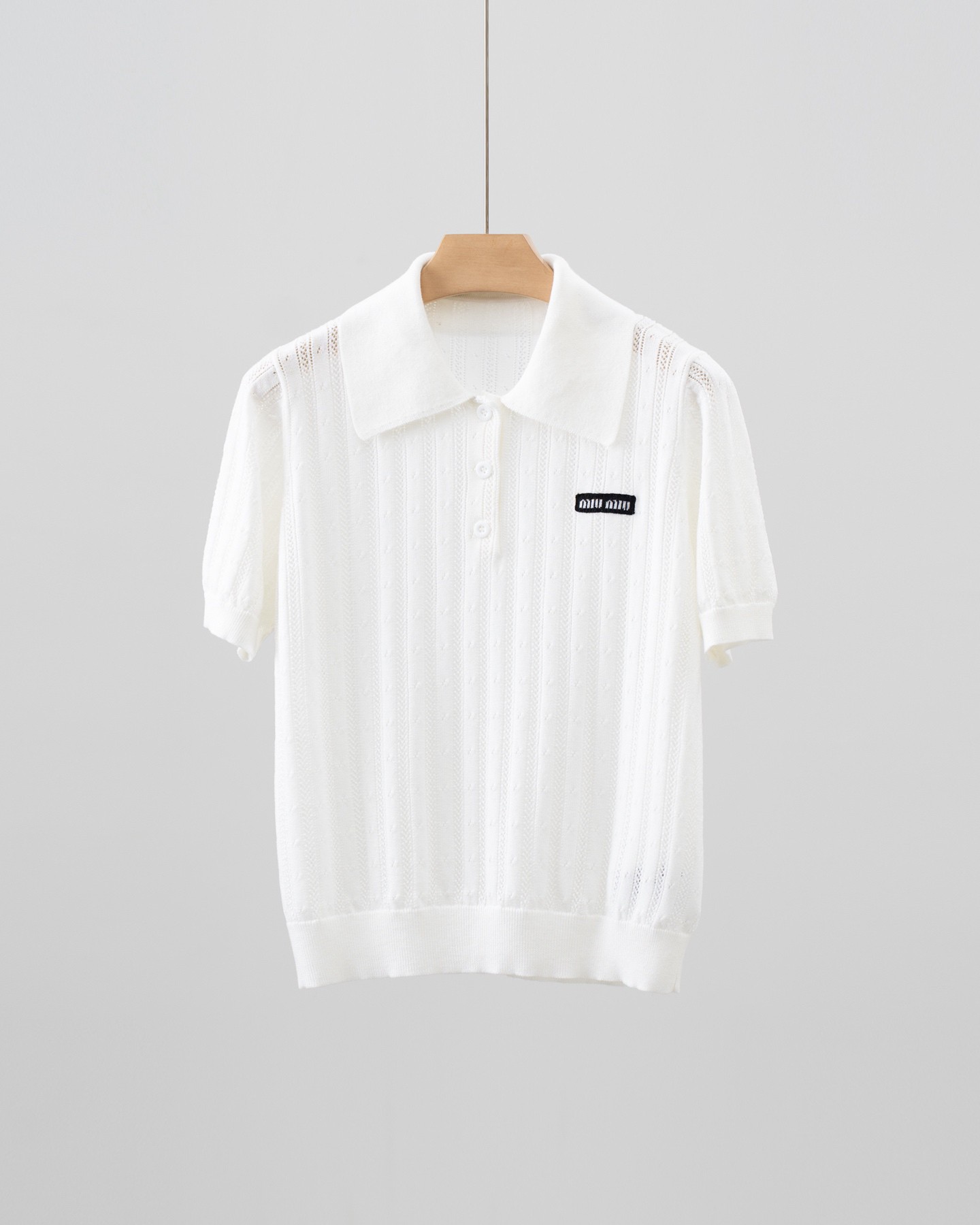 Miu knit polo short sleeve