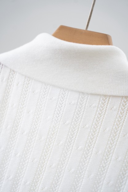 Miu knit polo short sleeve