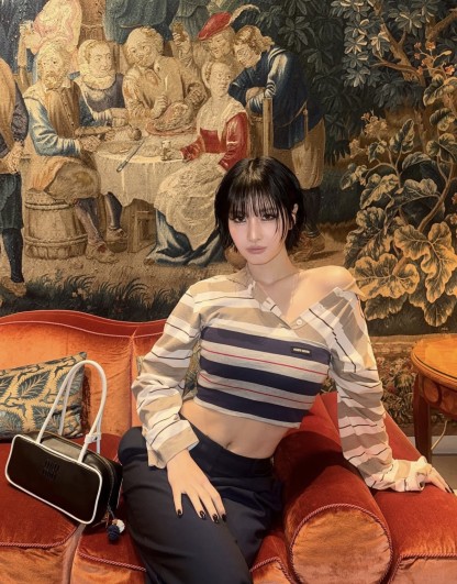 Miu Striped Halter Top