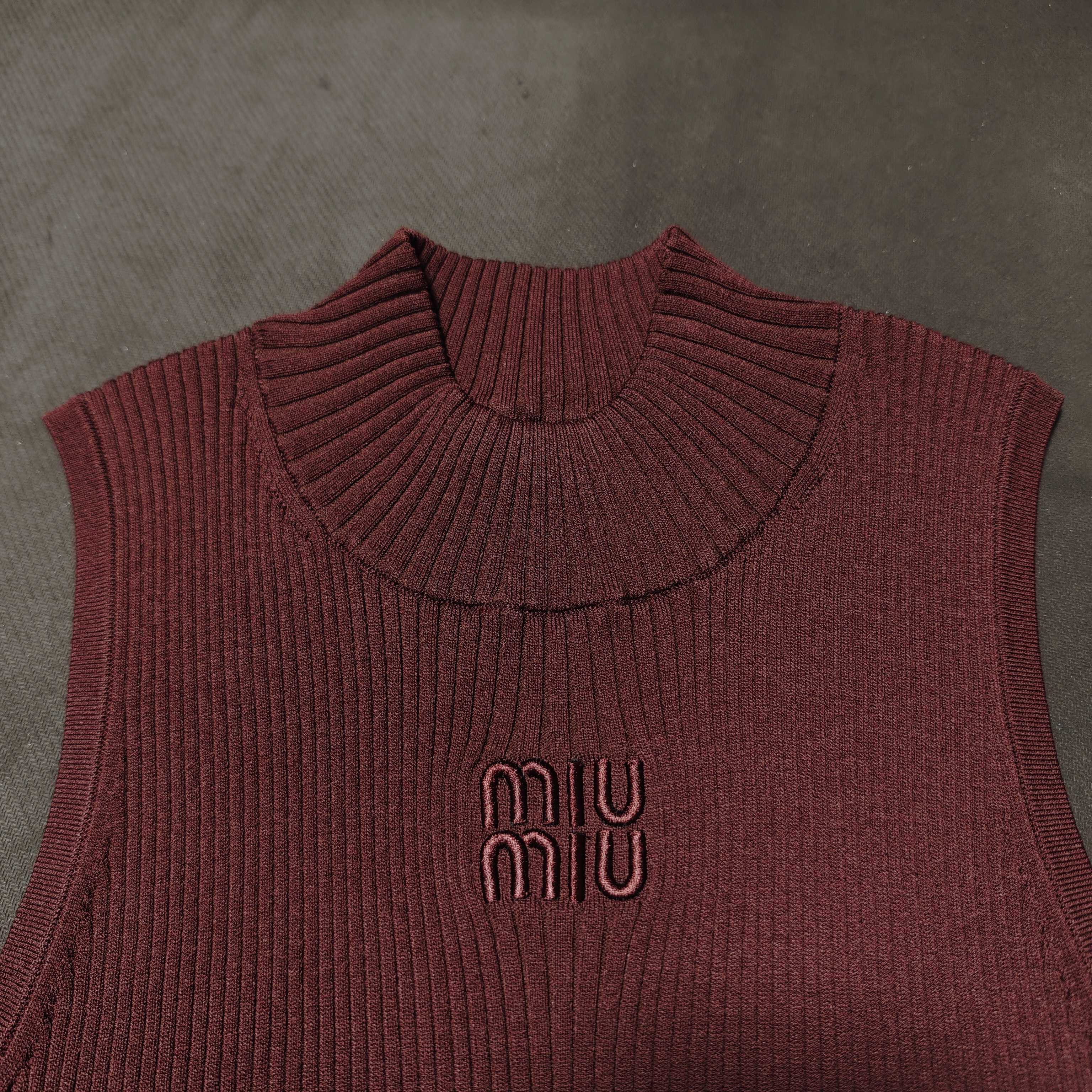 MIU Curry Knit Vest