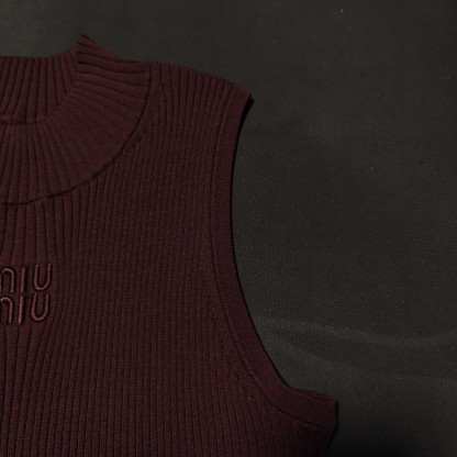 MIU Curry Knit Vest