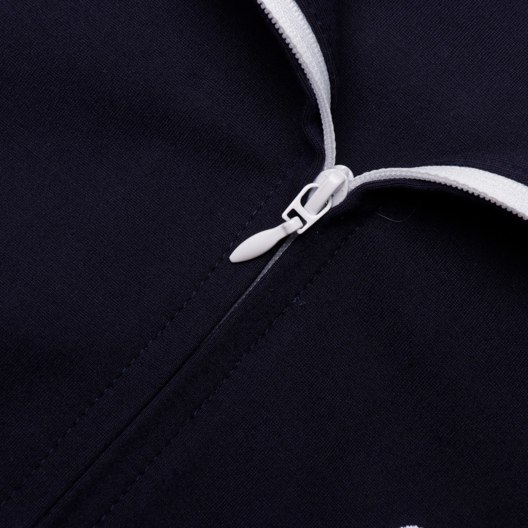 Miu Nylon Fleece Stand-Up Jacket Coat