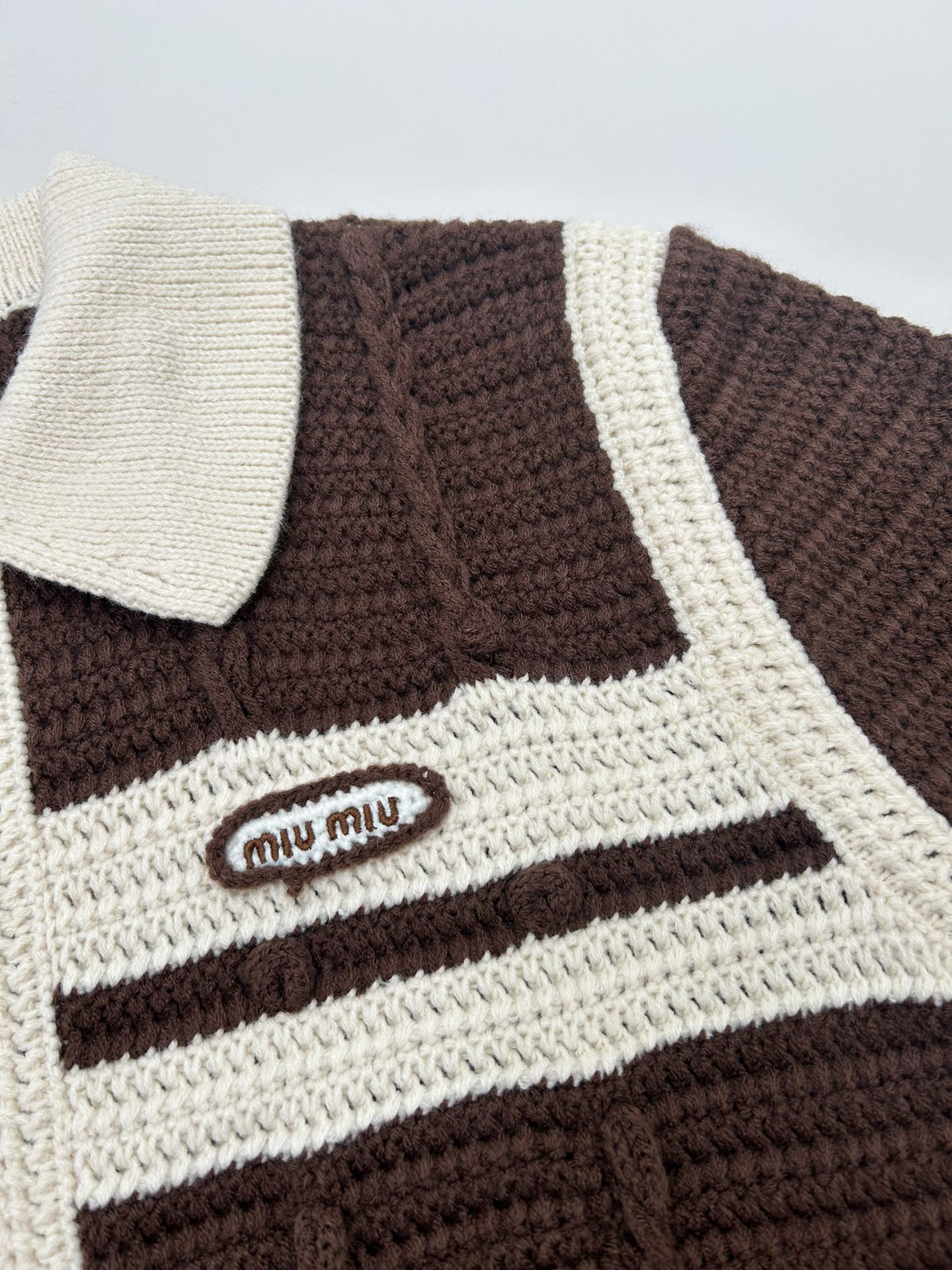 Miu Two-Way Zipper Knit Cardigan