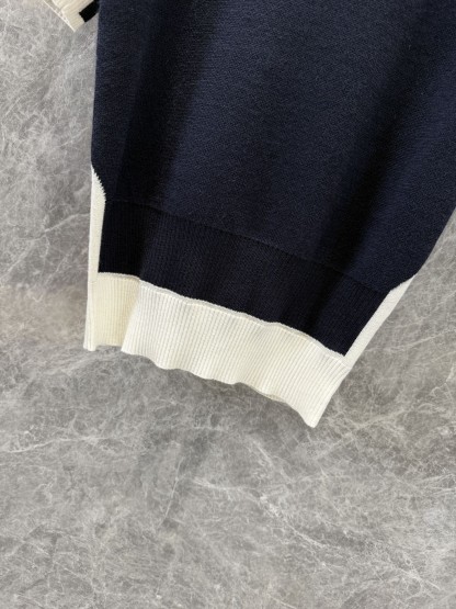 Miu False Two Piece Knitted Cashmere Short Sleeve