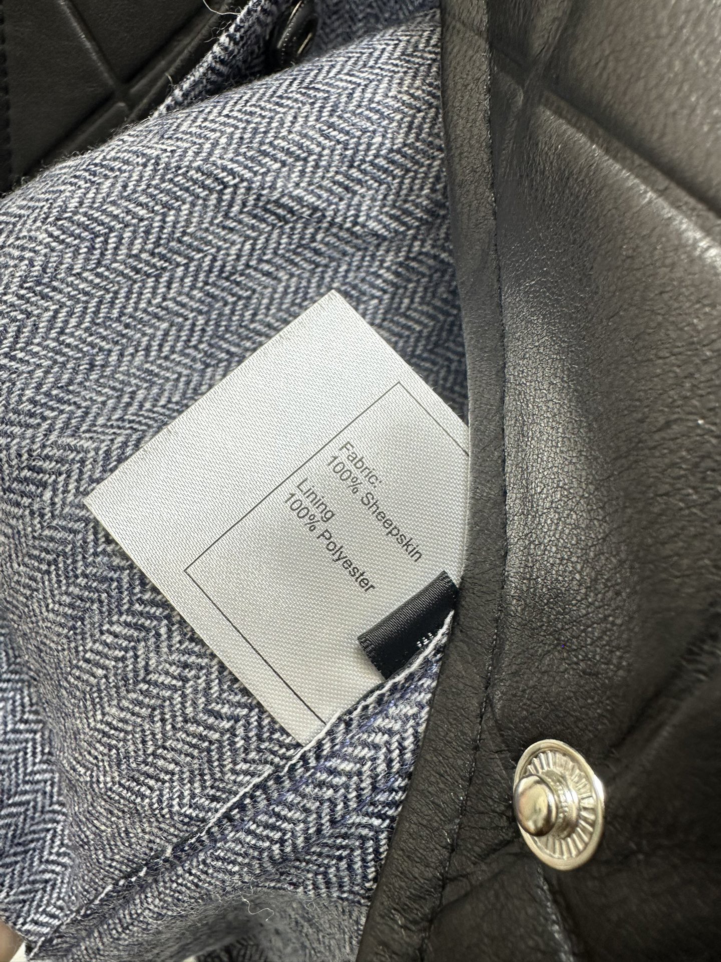 CHNEL Big Stock Black Leather Jacket