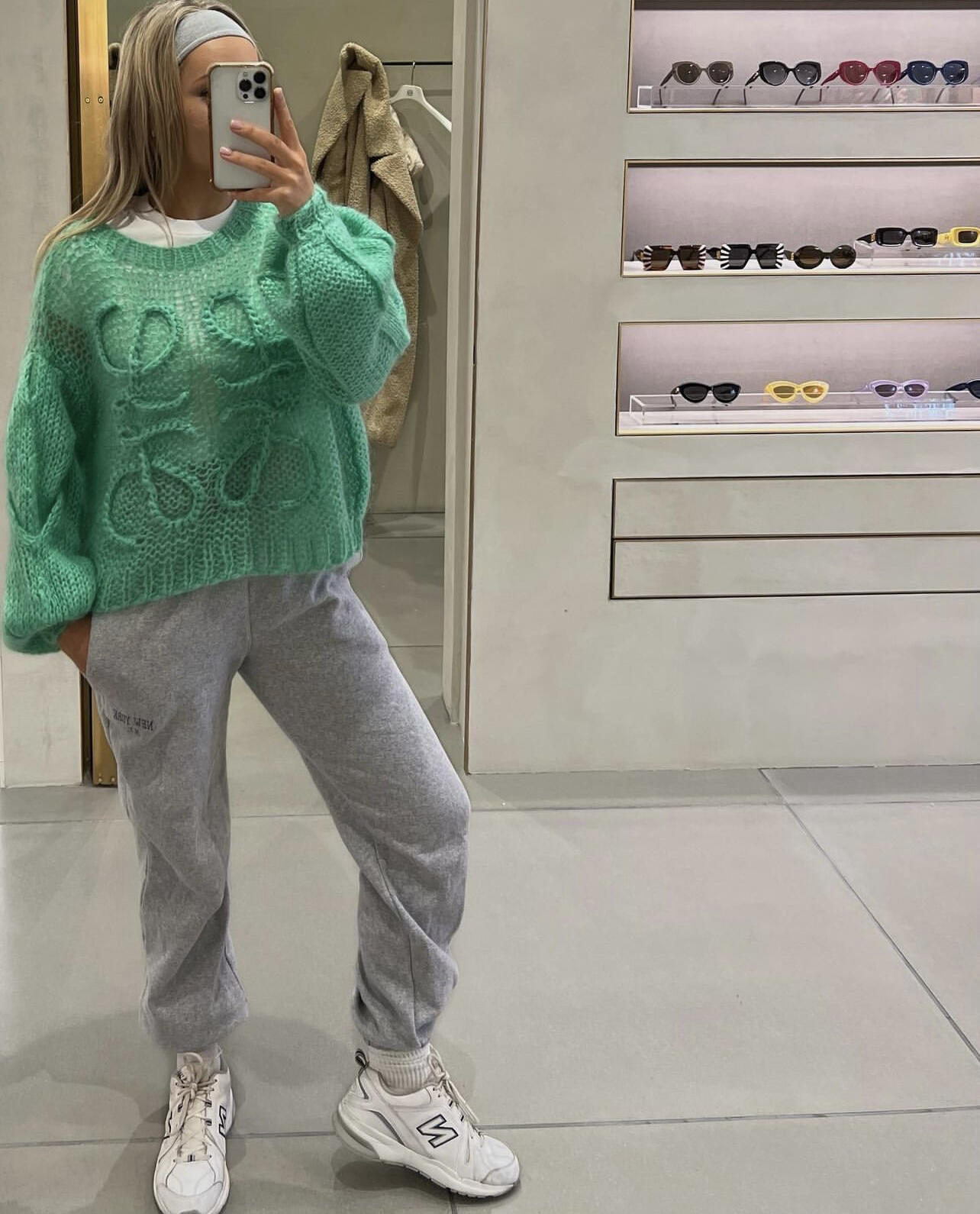 Loew Green Seahorse Cutout Sweater