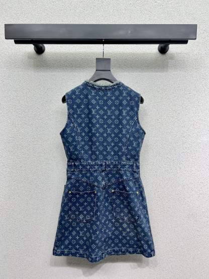 LOUIS VUIT25SS Classic Denim Dress