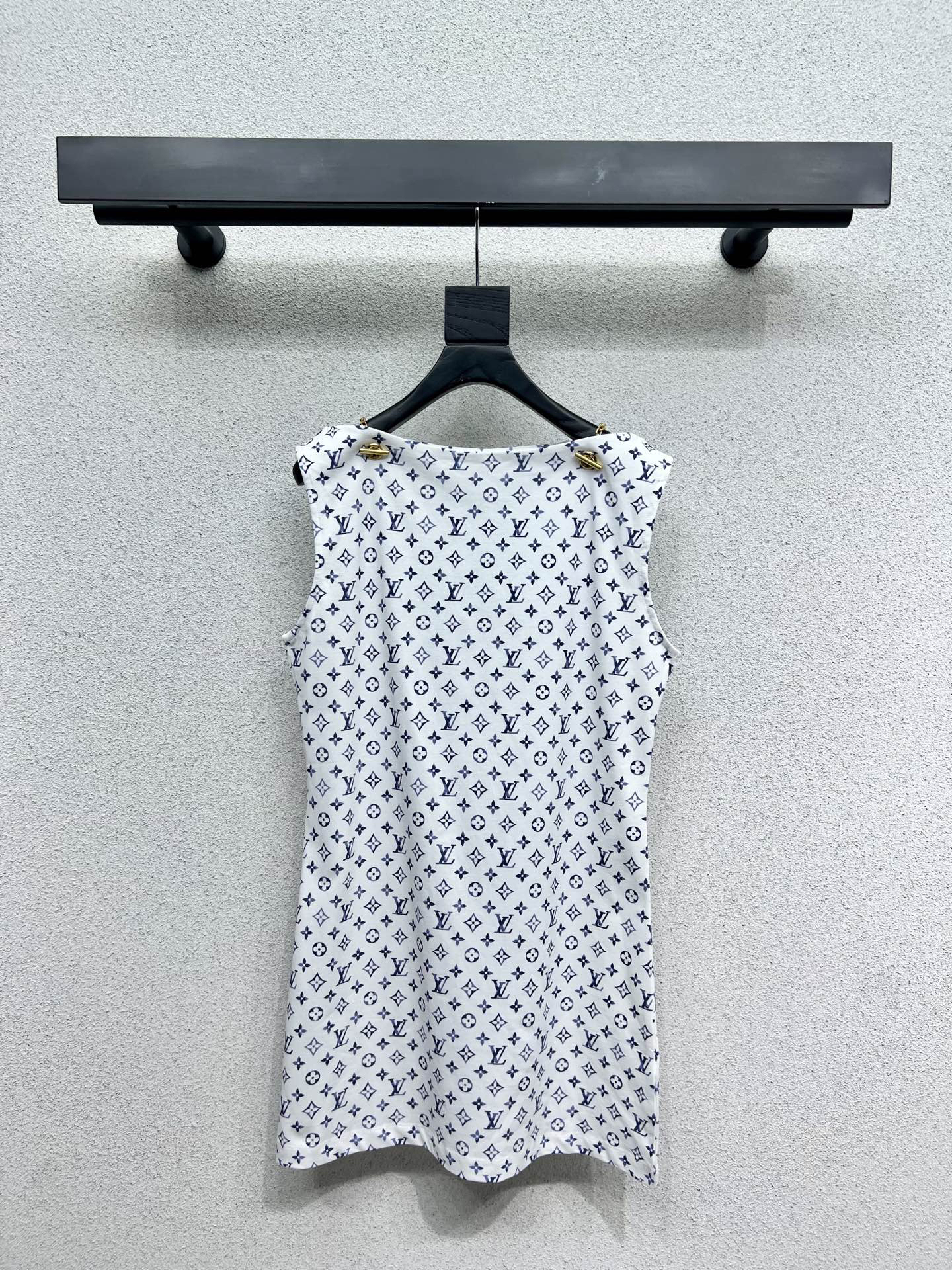 LOUIS VUIT25SS Old Flower Short Sleeve Dress