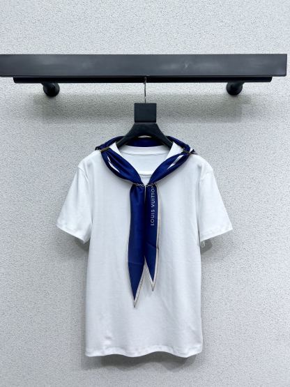 Louis Vuit25SS White Short Sleeve T-Shirt