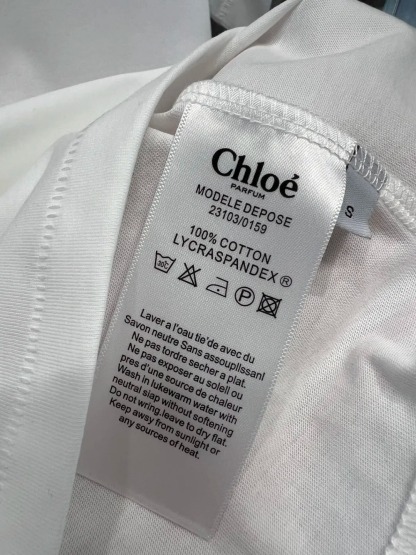 CHLO25SS White Snake Print Crew Neck T-Shirt