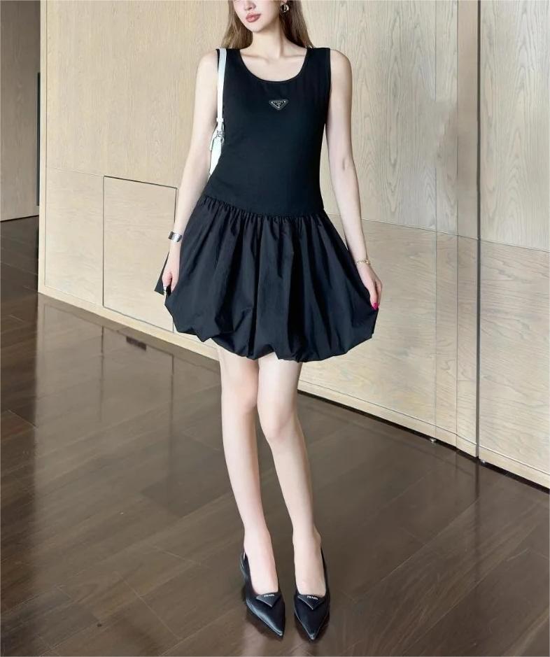 PRAD25SS Vest Patchwork Pod Dress