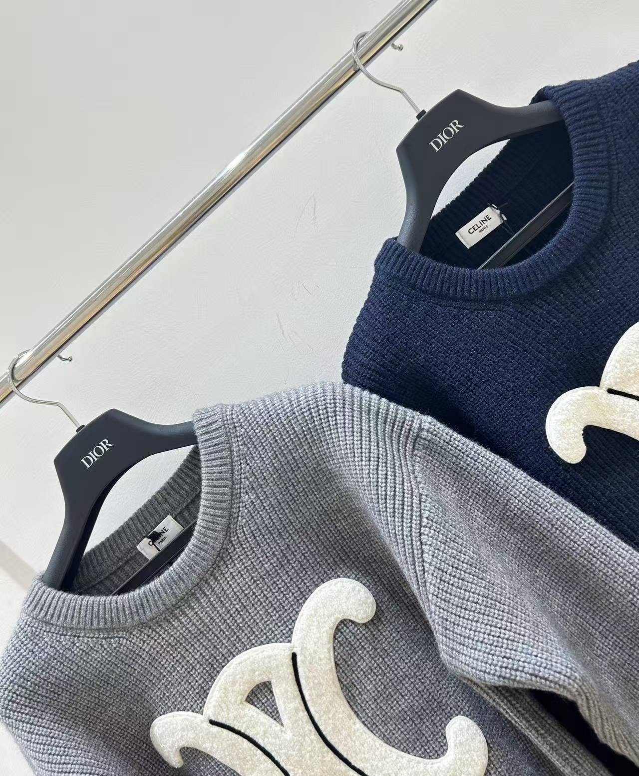 CL 25SS 3D towel embroidered Arc de Triomphe sweater