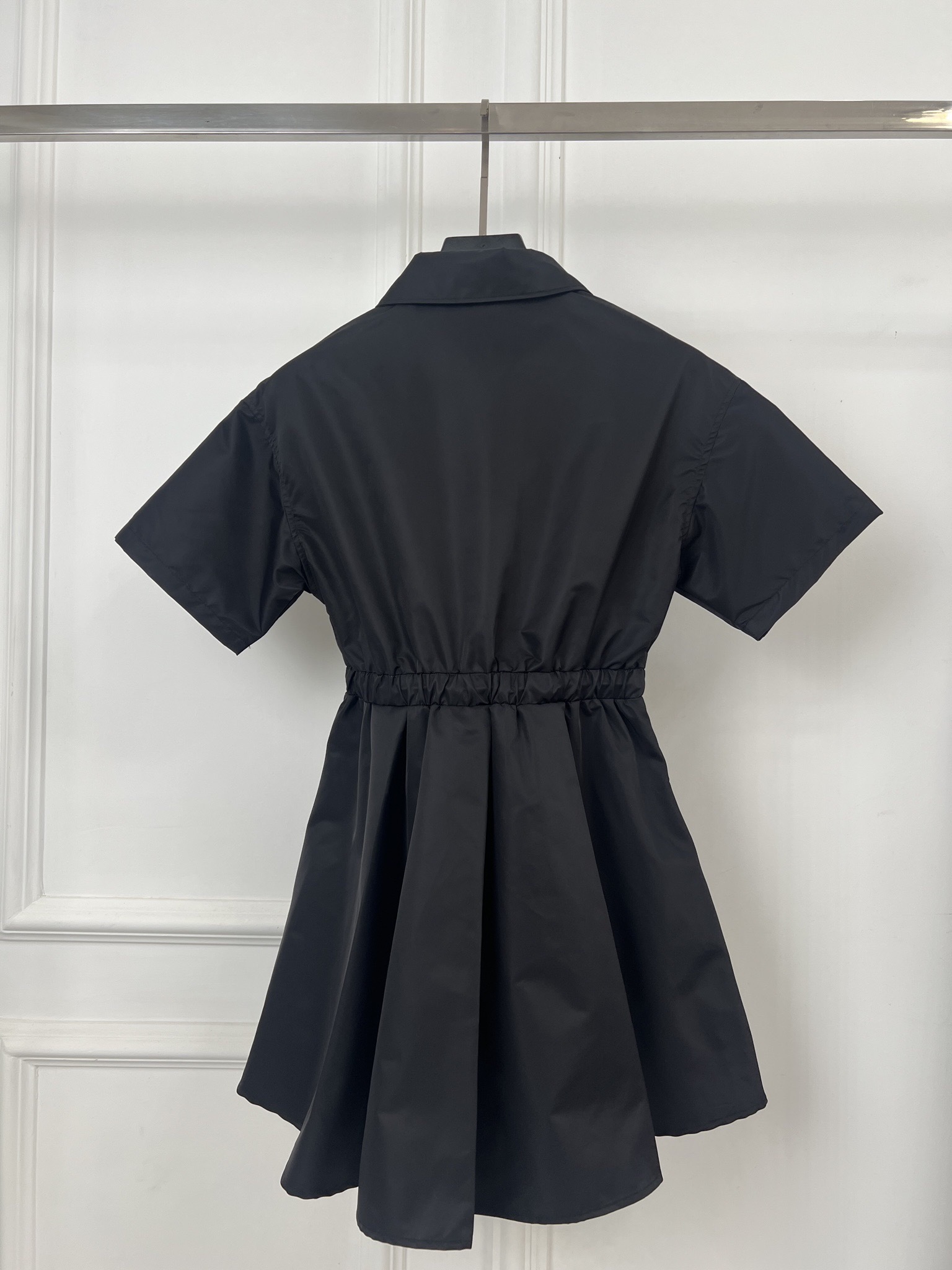 PRD 2025SS Drawstring waist cinching short sleeved dress