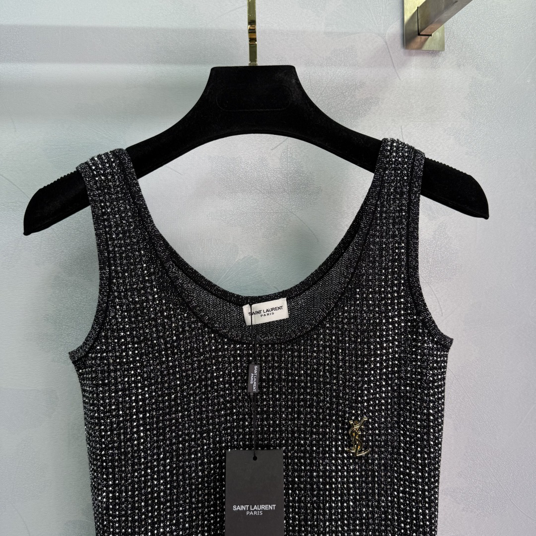 YS25SS Full Diamond Sparkling Design Vest
