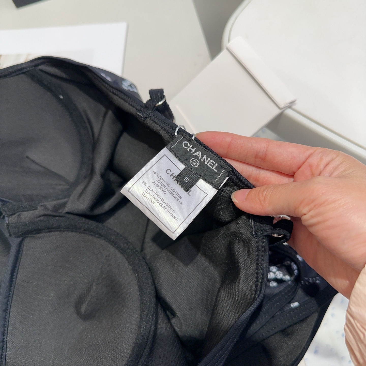 CHANE three-dimensional print one-piece swimsuit