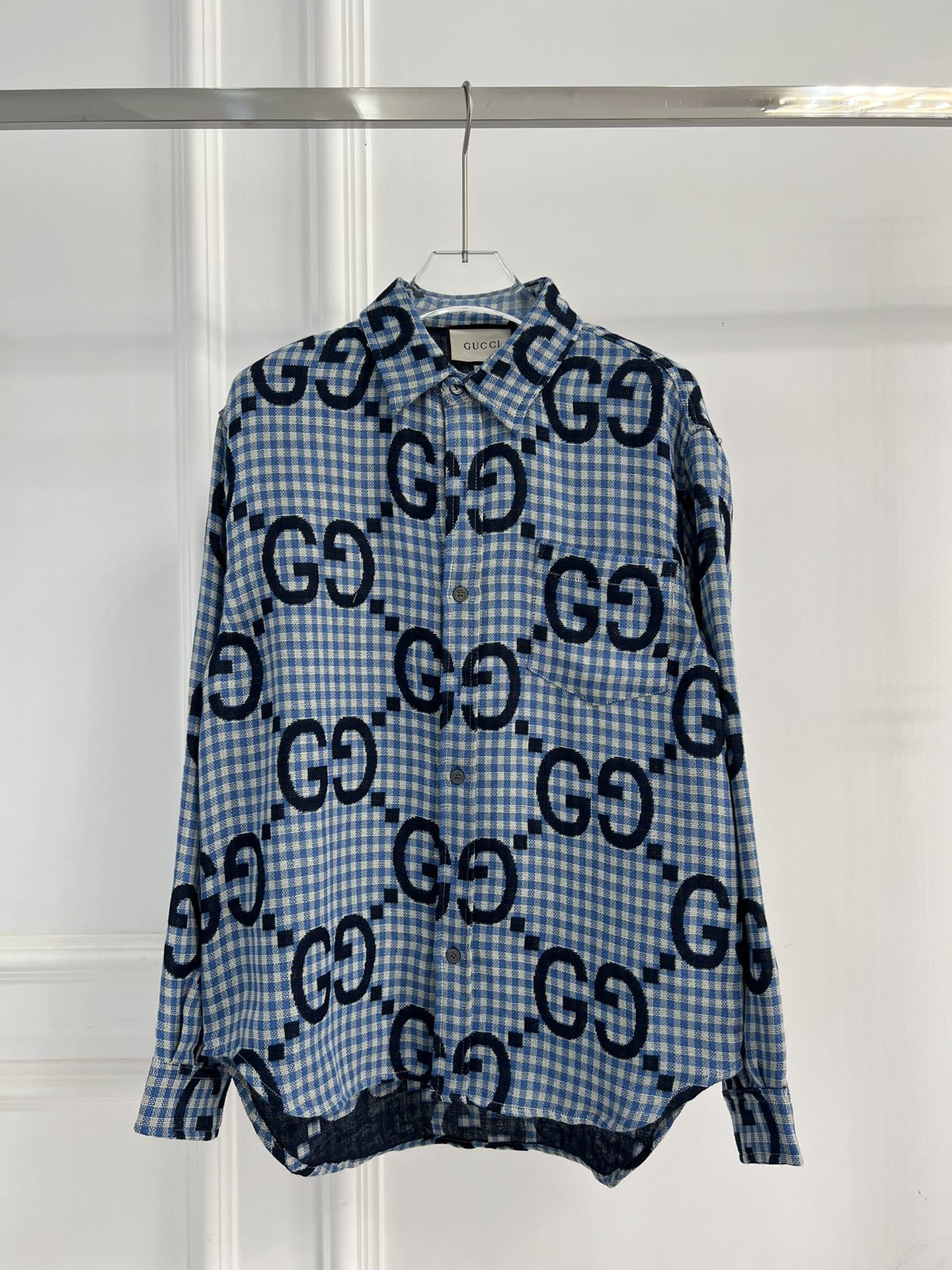 GUCC jacquard all-over print shirt