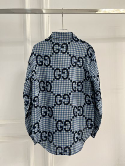 GUCC jacquard all-over print shirt