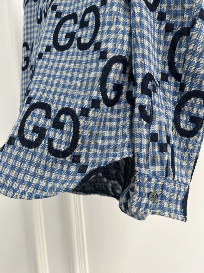 GUCC jacquard all-over print shirt