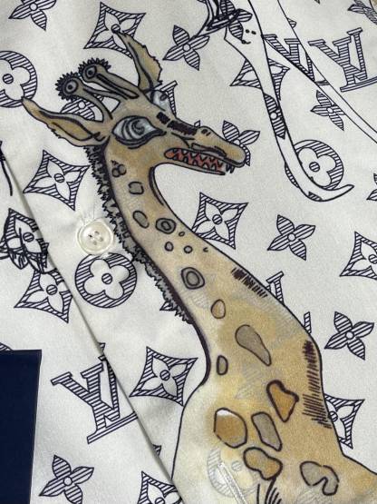 LU25SS Old Flower Animal Shirt