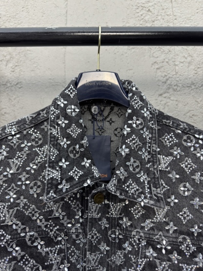 LU Old Flower Full Printed Rhinestone Rawboy Jacket