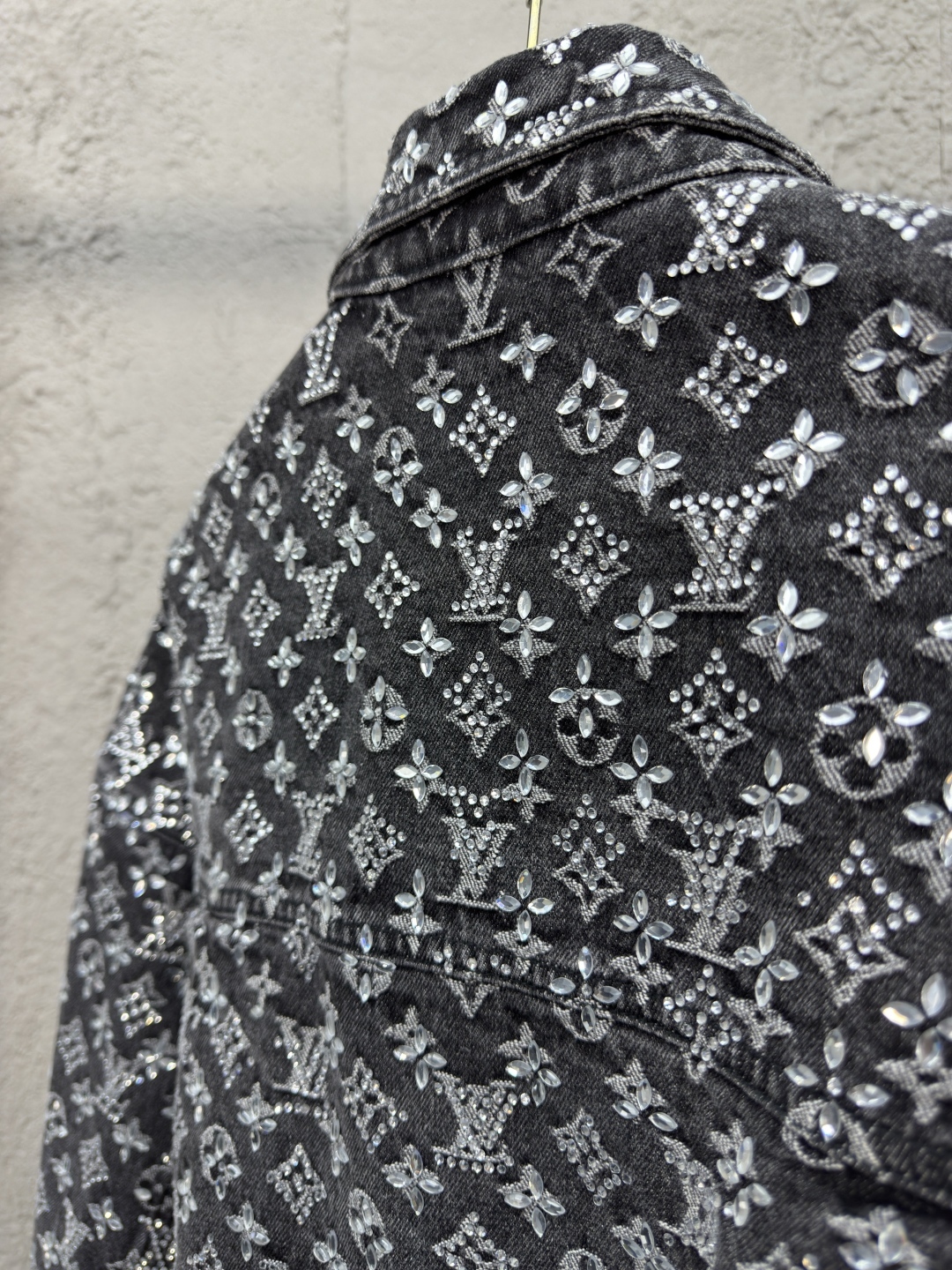 LU Old Flower Full Printed Rhinestone Rawboy Jacket