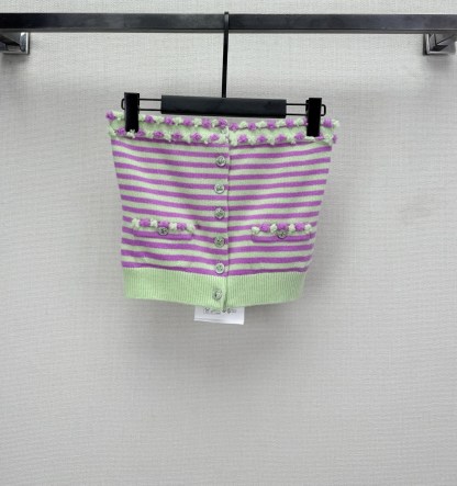 CHANE25SS Striped Bustier