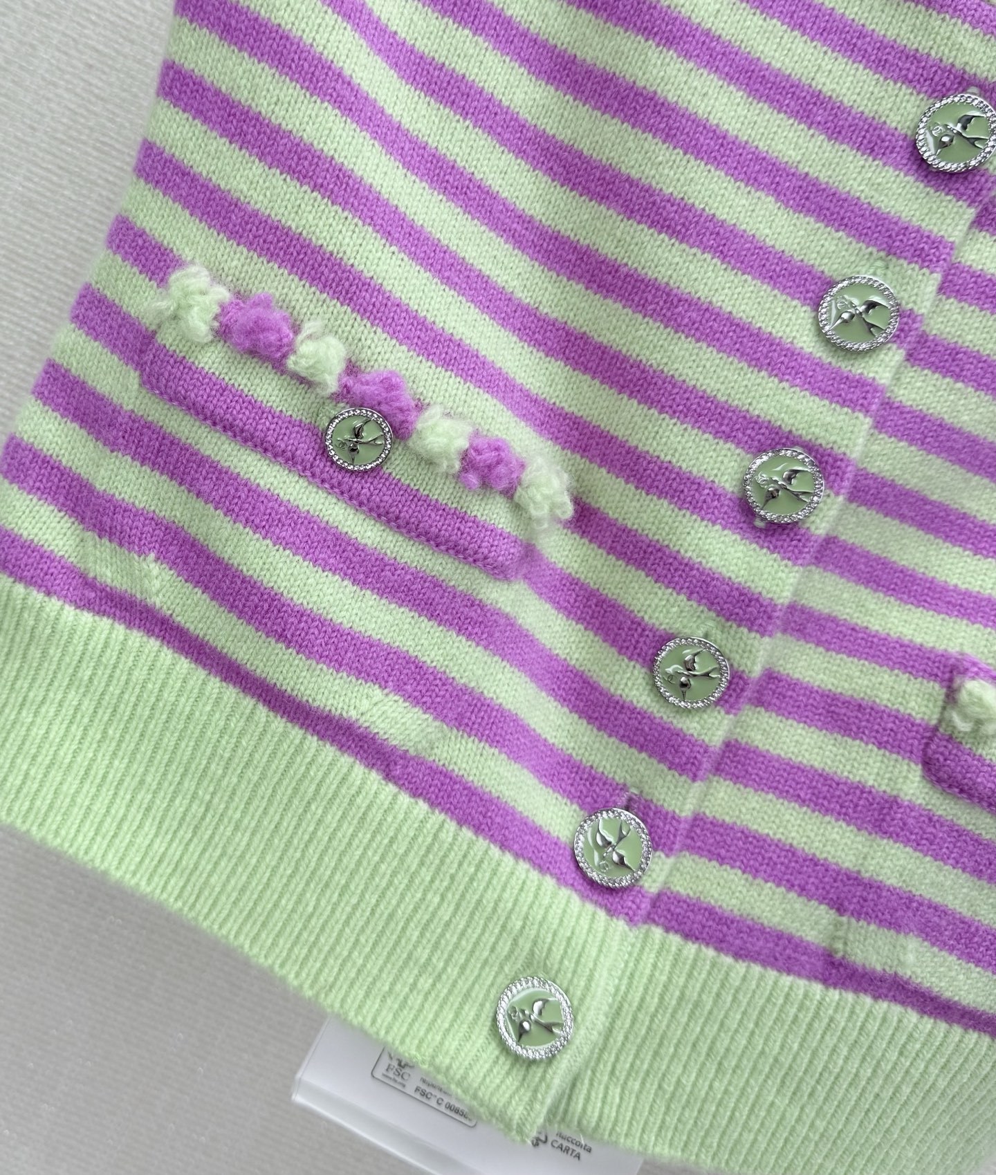 CHANE25SS Striped Bustier