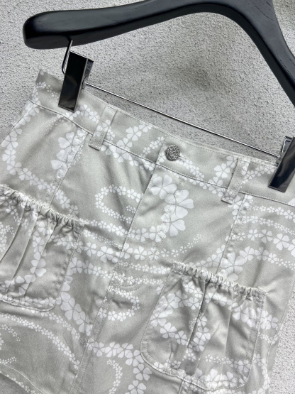 CHANE25SS Denim Half Skirt