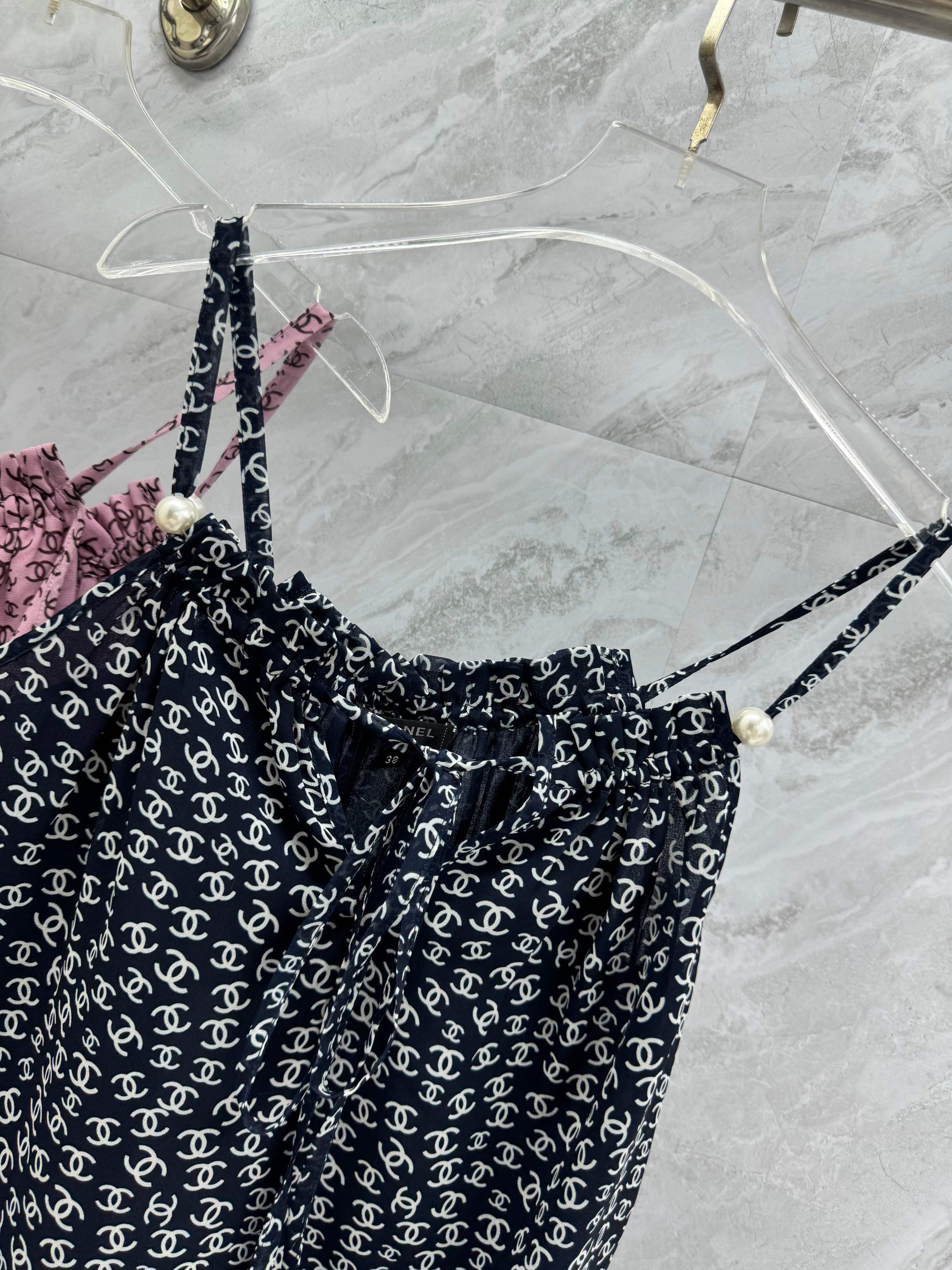 CHANE25SS double c all over print camisole top