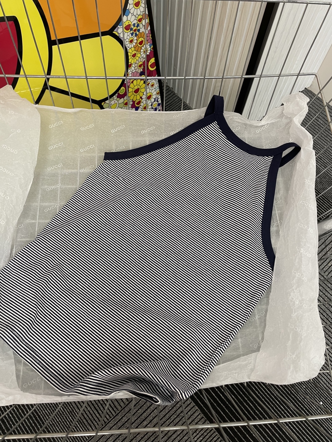 CEL25SS Arc de Triomphe Striped Vest