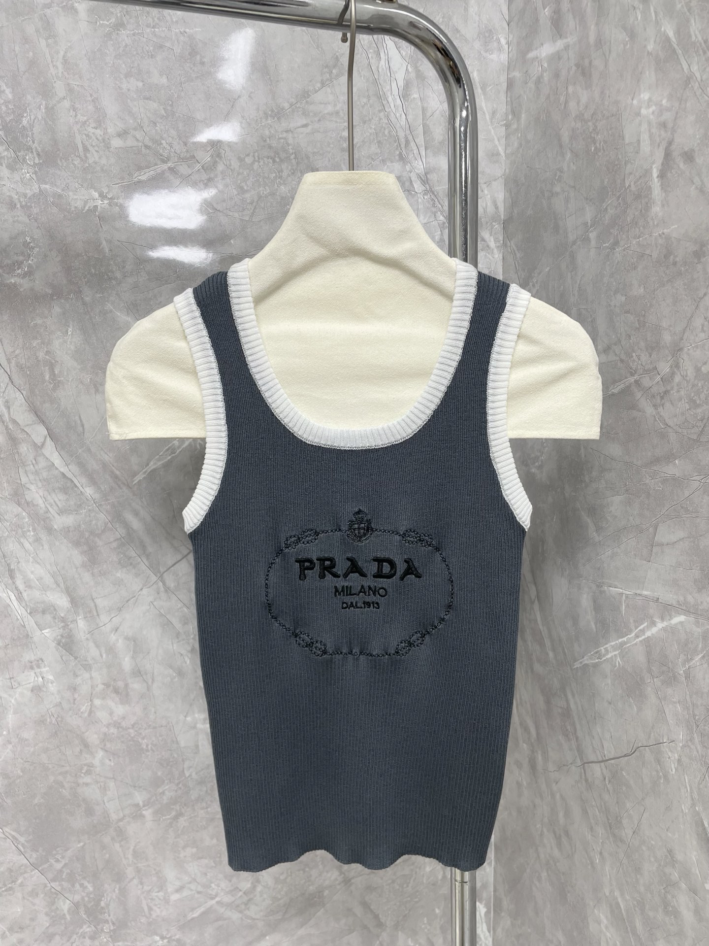 PRAD25SS Embroidered Threaded Wrap Vest