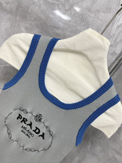 PRAD25SS Embroidered Threaded Wrap Vest