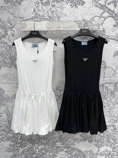 PRAD25SS Vest Patchwork Pod Dress